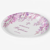 Pink Wisteria Baptism Papieren Bordje (Gekanteld)