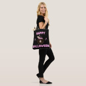 Pink Witch Cauldron Happy Hallowen Tote Bag (Op model)