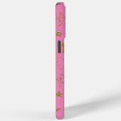 Pink with Gold Stars Case-Mate iPhone Case (Achterkant / Rechts)