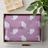 Pink With White Graduation Caps Wrapping Paper Tissuepapier (Geschenk)