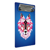 Pink Wolf Head artwork-24531 Mini Klembord (Schuin)