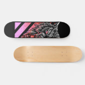 Pink Wolf Head  Persoonlijk Skateboard (Horizontaal)