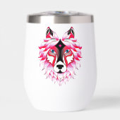 Pink Wolf Head Polygon Design-24531 (Voorkant)