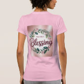 Pink Women's Bella Canvas Slim Fit T-Shirt (Achterkant)