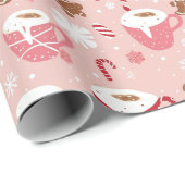 Pink Wonderland: Cacao Cups & Kerstmis Cadeaupapier (Rol Hoek)
