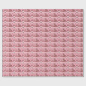 Pink Wonderland: Gingerbread-huizen voor Kerstmis Cadeaupapier (Vlak)