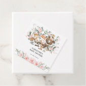 Pink Woodland Animals Eucalyptus Meisje Baby showe Bedankjes Labels (In situ)