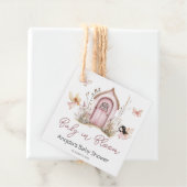 Pink Woodland Fairies Baby shower Bedankjes Labels (In situ)