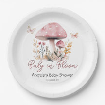 Pink Woodland Mushroom Baby shower