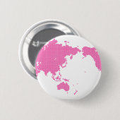 PINK WORLD RONDE BUTTON 5,7 CM (Voorkant /achterkant)