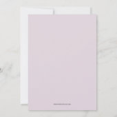 Pink Wreath Baptism Invitations (Achterkant)