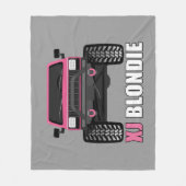 PINK XJ FLEECE DEKEN (Voorkant)