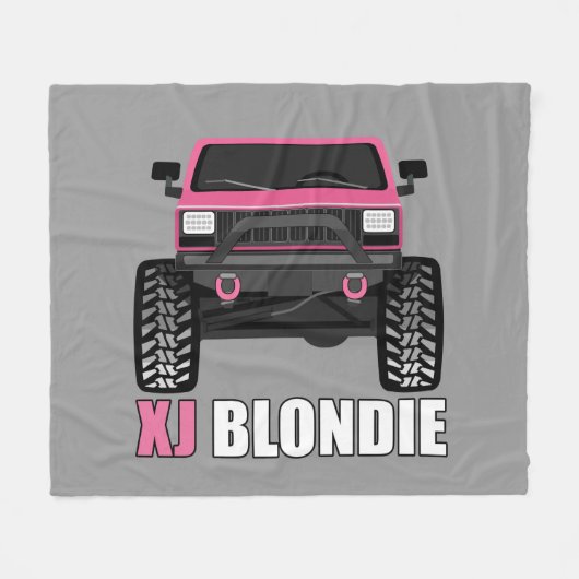 PINK XJ FLEECE DEKEN (Voorkant (Horizontaal))