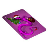 Pink Xmas Dragon Magneet (Rechterzijde)