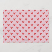 Pink XOXO Modern Valentine’s Day Photo Card Kaart (Achterkant)