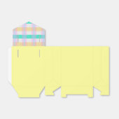 Pink Yellow Blue Turquoise Paars Pset Pattern Bedankdoosjes (Uitgevouwen)