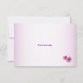 Pink Yellow Floral Rustic Elegant Wedding Bedankkaart (Achterkant)