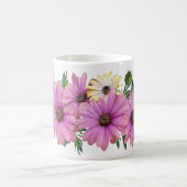 Pink Yellow Floral Rustic Elegant Wedding Koffiemok (Center)