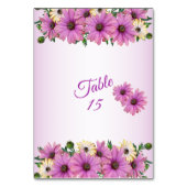 Pink Yellow Floral Rustic Elegant Wedding Party Kaart (Achterkant)