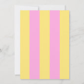 Pink Yellow limonade stand Summer Birthday Party Kaart (Achterkant)