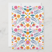 Pink Yellow Mexican Fiesta Baby shower Kaart (Achterkant)