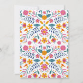 Pink Yellow Mexican Fiesta Baby shower Kaart (Achterkant)