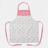 Pink Yellow Mint Snowflake Pattern Schort (Voorkant)