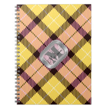 Pink Yellow Pset Tartan Metallic Steel Monogram