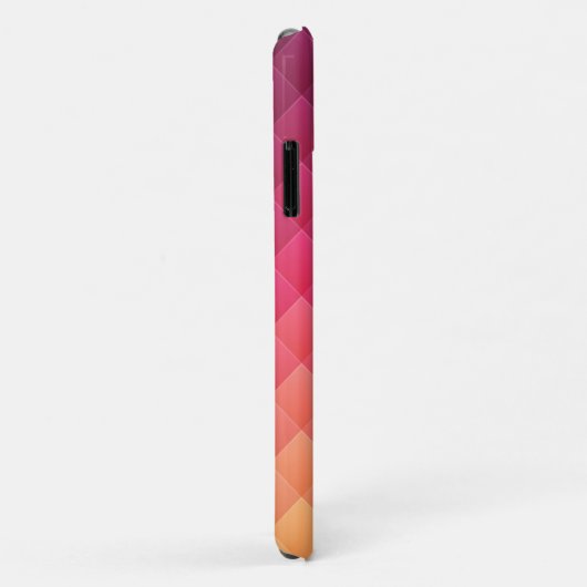 Pink & Yellow Striped Case-Mate iPhone Case (Achterkant/rechts)