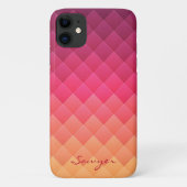 Pink & Yellow Striped Case-Mate iPhone Case (Achterkant)