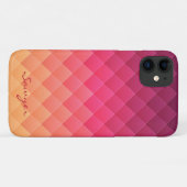 Pink & Yellow Striped Case-Mate iPhone Case (Achterkant (horizontaal))