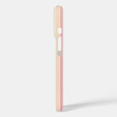 Pink & Yellow Striped Case-Mate iPhone Case (Achterkant / Links)