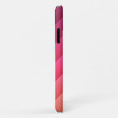 Pink & Yellow Striped Case-Mate iPhone Case (Achterkant/rechts)