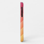 Pink & Yellow Striped Case-Mate iPhone Case (Achterkant/links)
