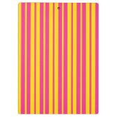 Pink Yellow Stylish Stripes Pattern Design  Klembord (Achterkant)