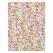Pink Yellow White Oranje Roos Flowers Patroon Tafelkleed (Voorkant)