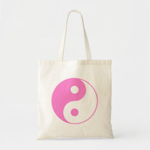 Pink Yin Yang Canvas tas