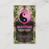 Pink Yin Yang Forest Princess Visitekaartjes (Voorkant)
