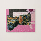 PINK YORKIE POO LEGPUZZEL (Horizontaal)