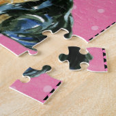 PINK YORKIE POO LEGPUZZEL (Zijkant)