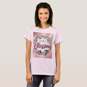 Pink You Are A Blessing T-Shirt (Voorkant volledig)
