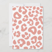 Pink Young Wild and Three Safari Birthday Party Kaart (Achterkant)