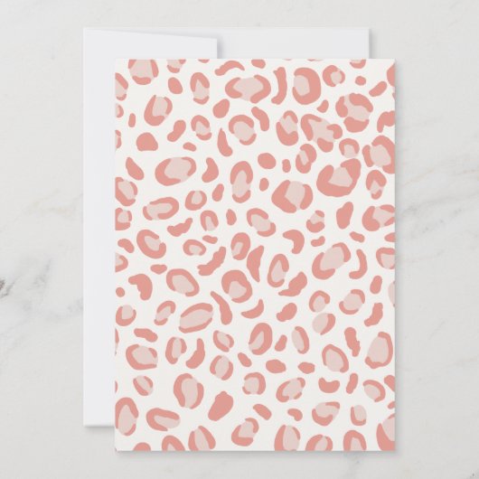 Pink Young Wild en Three Safari Birthday Party Kaart (Achterkant)