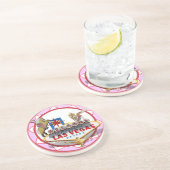 Pink Zandsteen Onderzetter (Zijkant)