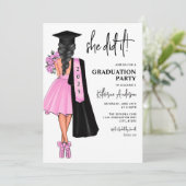 Pink Ze deed het op uitnodiging voor een afstudeer (Staand voorkant)