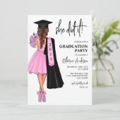 Pink Ze deed het op uitnodiging voor een afstudeer (Staand voorkant)