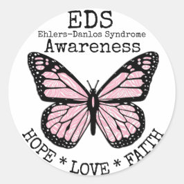 PInk Zebra Ehlers-Danlos syndroom EDS Sticker