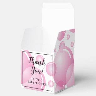 PInk zeep bubble girl baby shower dank je partij Bedankdoosjes