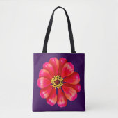 Pink Zinnia Tote Bag (Voorkant)