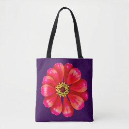 Pink Zinnia Tote Bag